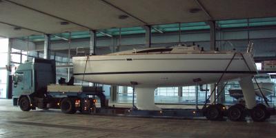 Sailboat transport Elan 410